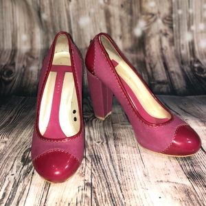 Theory two tone pink heels size 7.5